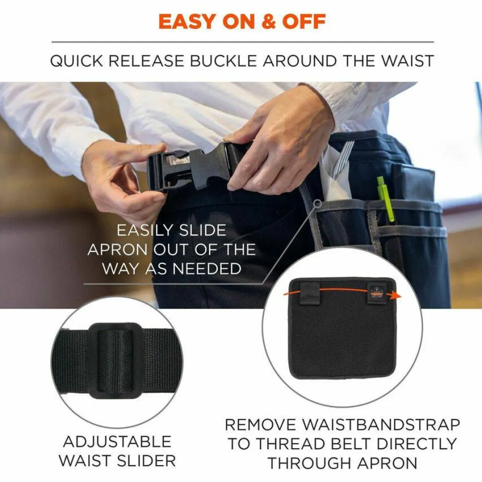 Ergodyne Arsenal 5716 Carrying Case (Pouch) Pen, Notepad, Handheld Device, Cell Phone, Money - Black