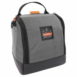 ergodyne Arsenal 5185 Full Respirator Bag with Zipper Magnetic Closure, 5.5 x 9.5 x 9.5, Gray