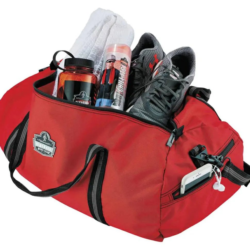 ergodyne Arsenal 5020 Gear Duffel Bag, Nylon, Small, 12 x 23 x 12, Red