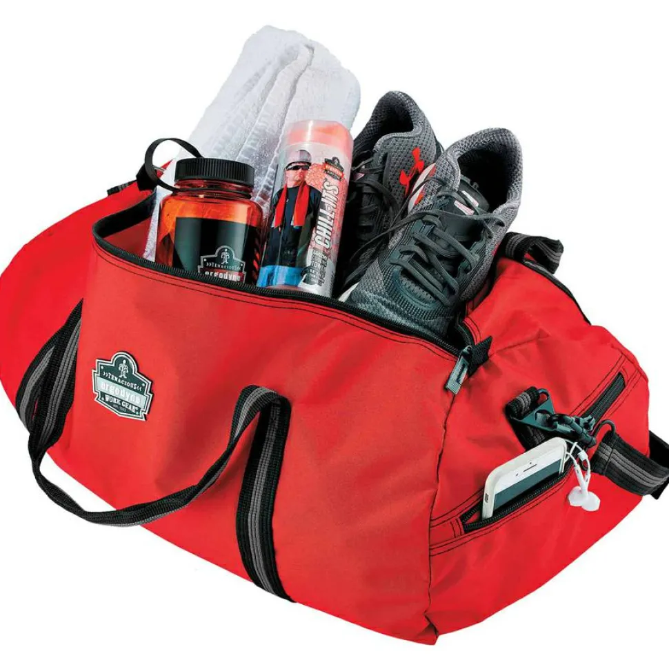 ergodyne Arsenal 5020 Gear Duffel Bag, Nylon, Large, 14 x 35 x 14, Red
