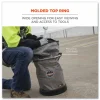 ergodyne Arsenal 5973 Hoist Bucket Tool Bag with D-Rings and Zipper Top, 150 lb, Gray