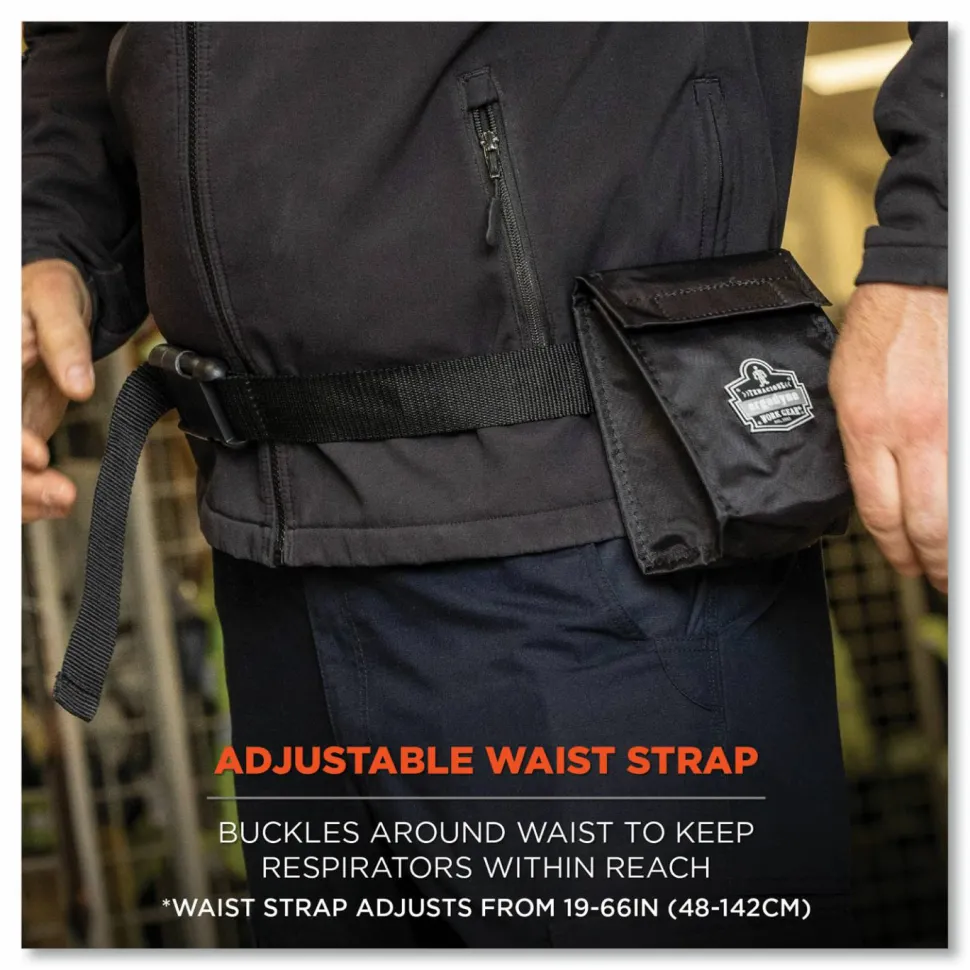 ergodyne Arsenal 5184 Mouthbit Respirator Bag, 5 x 4 x 6.5, Black