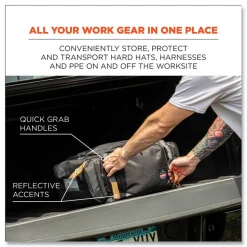 ergodyne Arsenal 5189 PPE Duffel Bag, 12 x 22 x 9, Black
