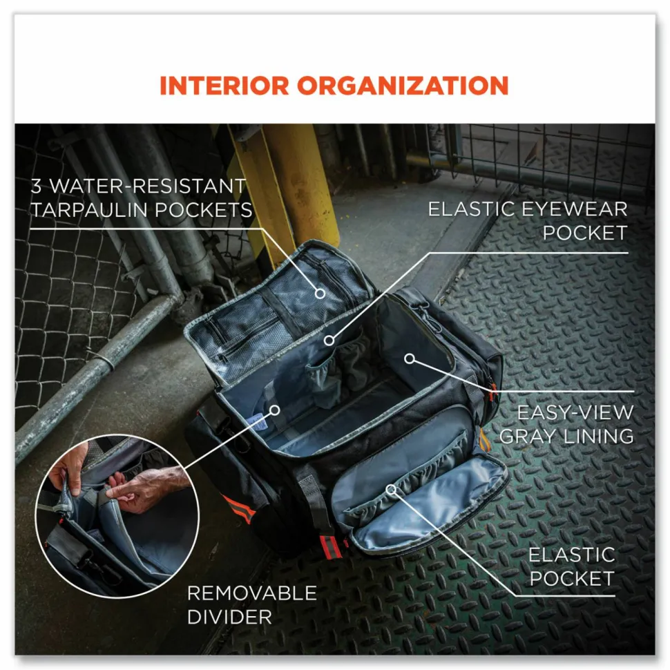 ergodyne Arsenal 5189 PPE Duffel Bag, 12 x 22 x 9, Black