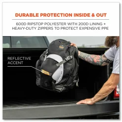 ergodyne Arsenal 5188 PPE Jobsite Backpack, 7 x 15 x 20, Black