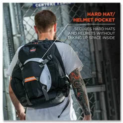ergodyne Arsenal 5188 PPE Jobsite Backpack, 7 x 15 x 20, Black