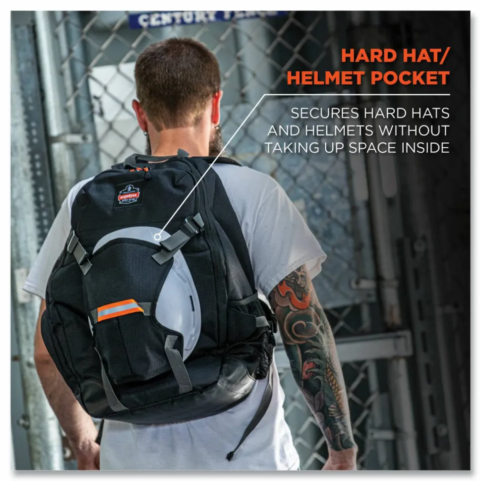 ergodyne Arsenal 5188 PPE Jobsite Backpack, 7 x 15 x 20, Black
