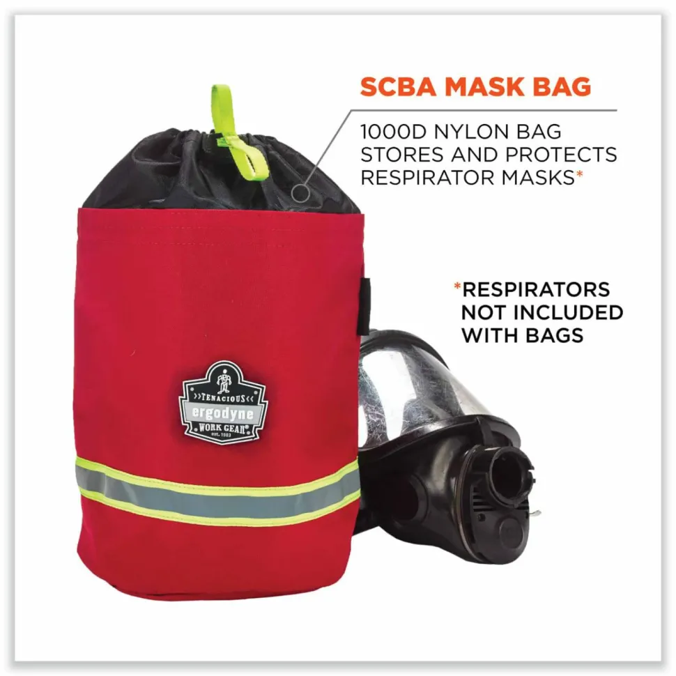 ergodyne Arsenal 5080 SCBA Mask Bag , 8.5 x 8.5 x 14, Red