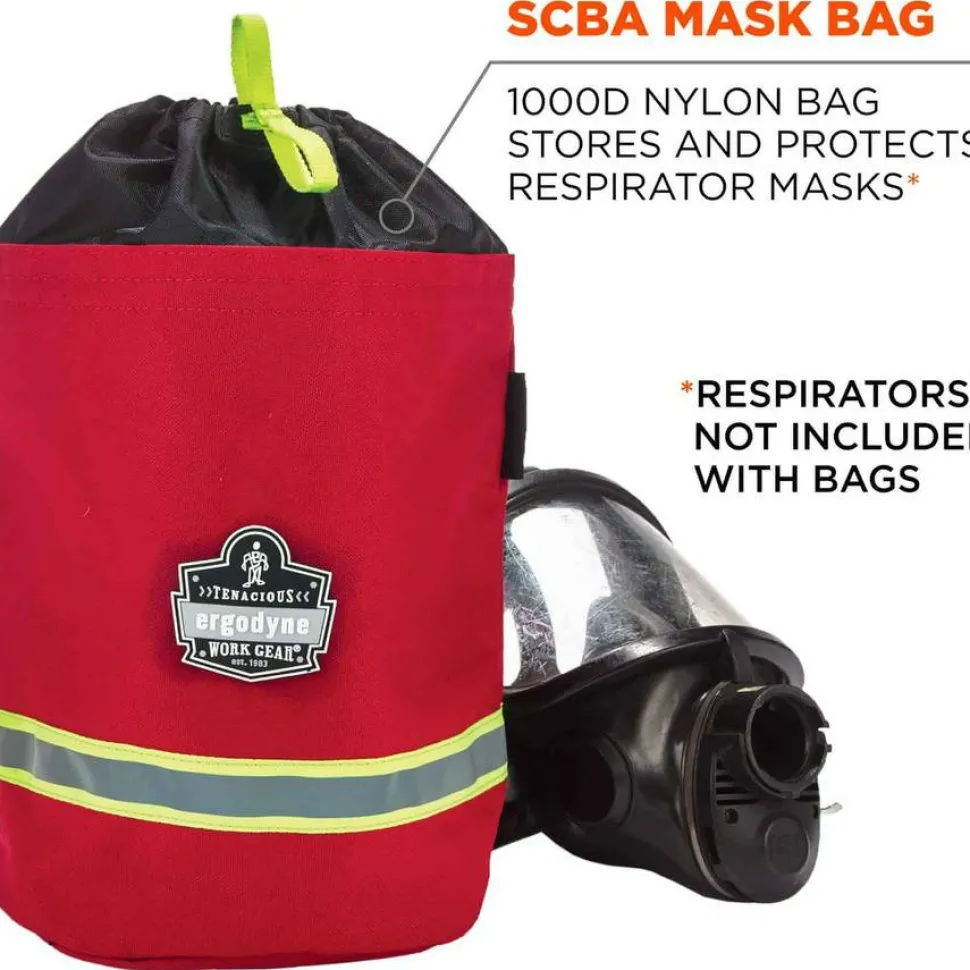 ergodyne Arsenal 5080 SCBA Mask Bag , 8.5 x 8.5 x 14, Red