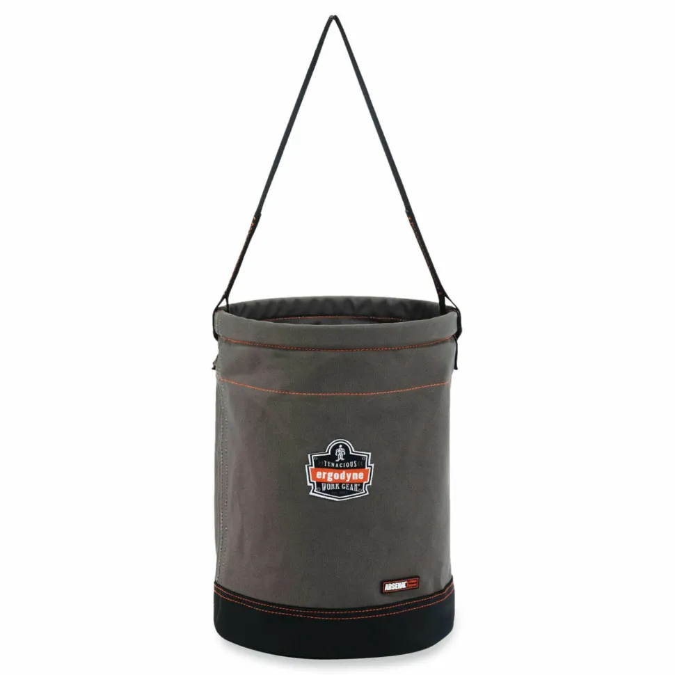 ergodyne Arsenal 5930 Web Handle Canvas Hoist Bucket, 150 lb, Gray