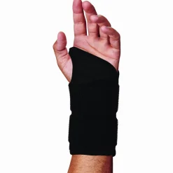 ergodyne ProFlex 4015 Wrist Brace Support with Double Strap, Medium, Fits Left Hand, Black
