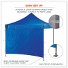 ergodyne Shax 6098 Pop-Up Tent Sidewall, Single Skin, 10 ft x 10 ft, Polyester, Blue
