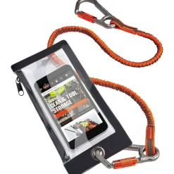ergodyne Squids 3760 Phone Pouch + Trap for Plus Size Phones, Clear/Black
