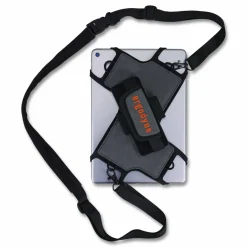 ergodyne Squids 5549 Tablet Holder with Detachable Shoulder Strap, Fits Devices 9" to 12", 10.5" x 0.5" x 10", Gray