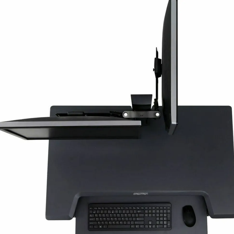 Ergotron Crossbar for Monitor, Display, Workstation - Black