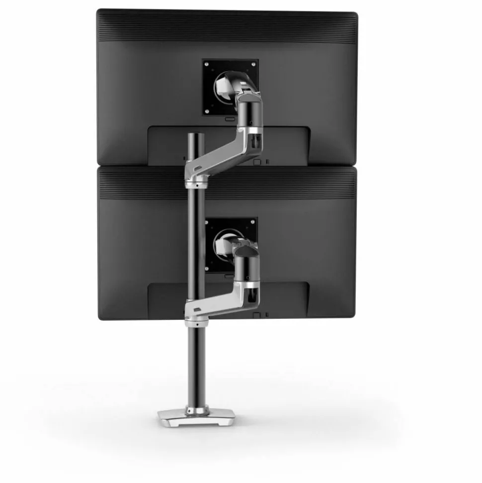 Ergotron Desk Mount for Monitor - Polished Aluminum - Adjustable - 2 Display(s) Supported - 40" Screen Support - 45549026