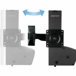 Ergotron Glide Wall Mount for TV, Display - Black