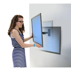 Ergotron Glide Wall Mount for TV, Display - Black