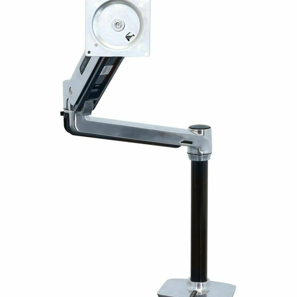 Ergotron Mounting Arm for Flat Panel Display - Polished Aluminum - Adjustable - 46" Screen Support - 30 lb Load Capacity - 45384026