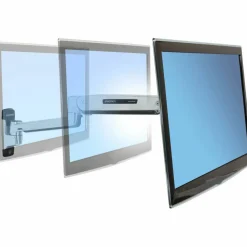 Ergotron Mounting Arm for Flat Panel Display, All-in-One Computer - Polished Aluminum - Adjustable - 46