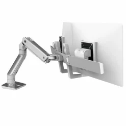 Ergotron Mounting Arm for Monitor, Display Screen, LCD Display - Polished Aluminum - Landscape/Portrait