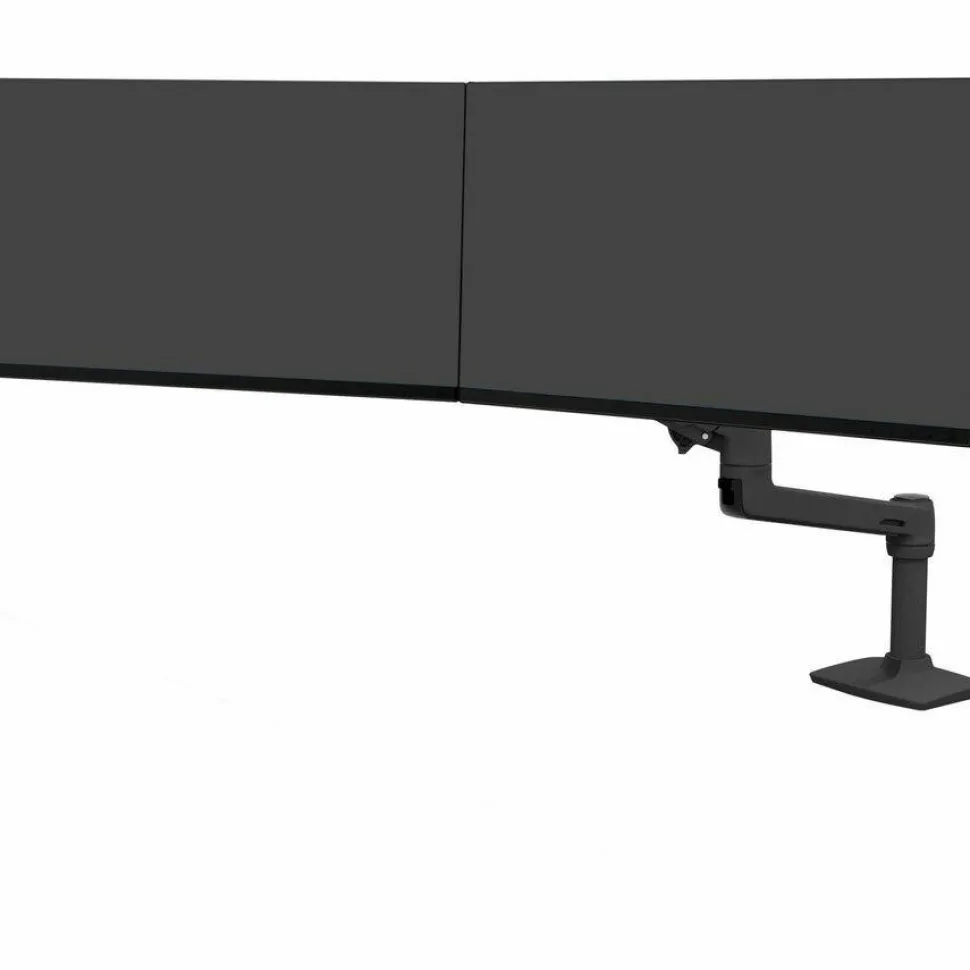 Ergotron Mounting Arm for Monitor, Display Screen, LCD Display - Black - Landscape/Portrait