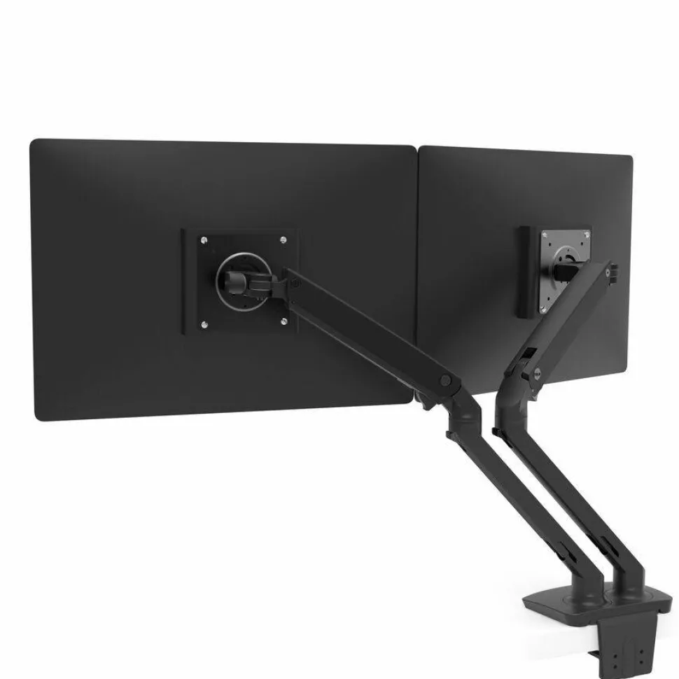 Ergotron Mounting Arm for Monitor, Display Screen, LCD Monitor - Black - Landscape/Portrait