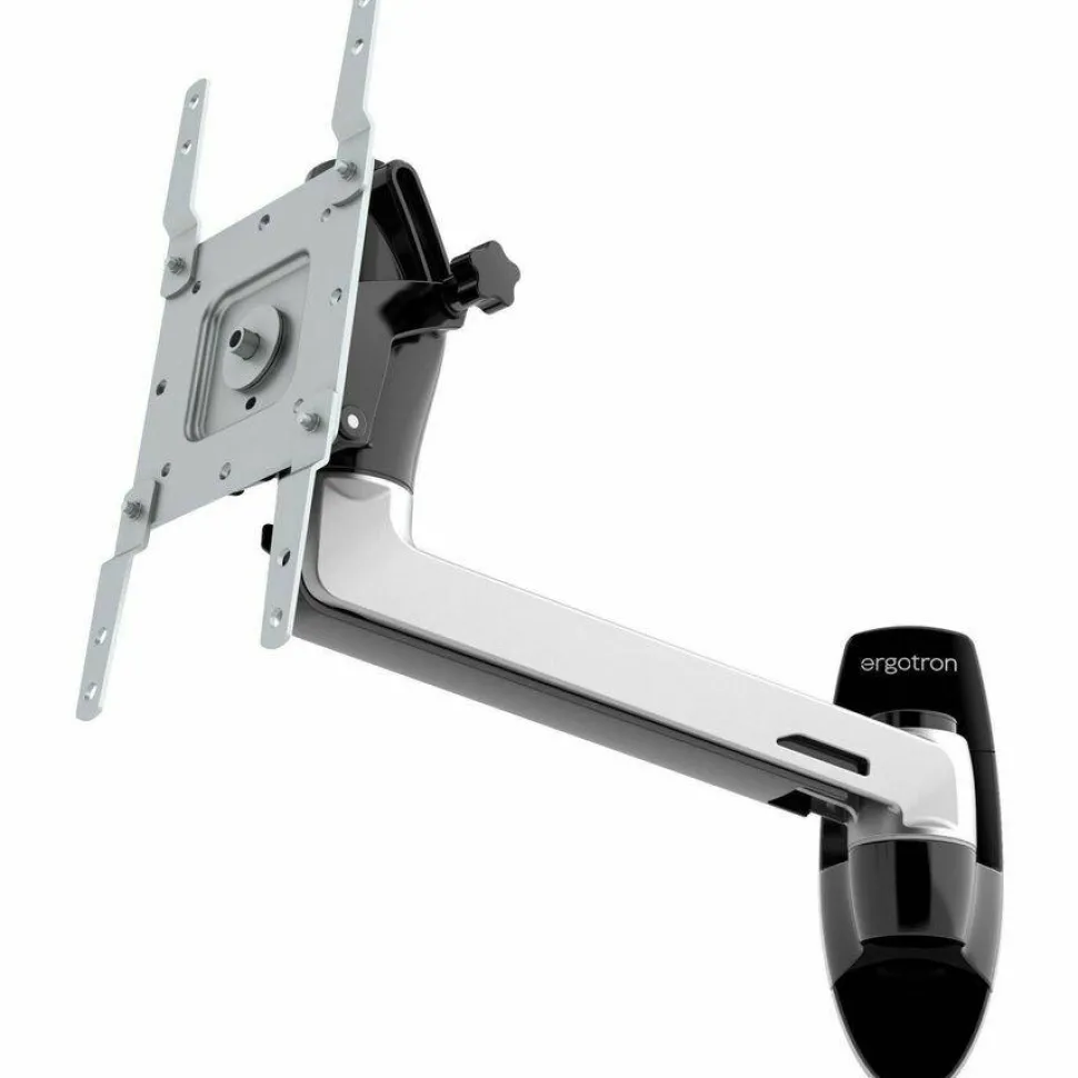 Ergotron Mounting Arm for Monitor, TV, Flat Panel Display, LCD Display - Polished Aluminum - Landscape/Portrait