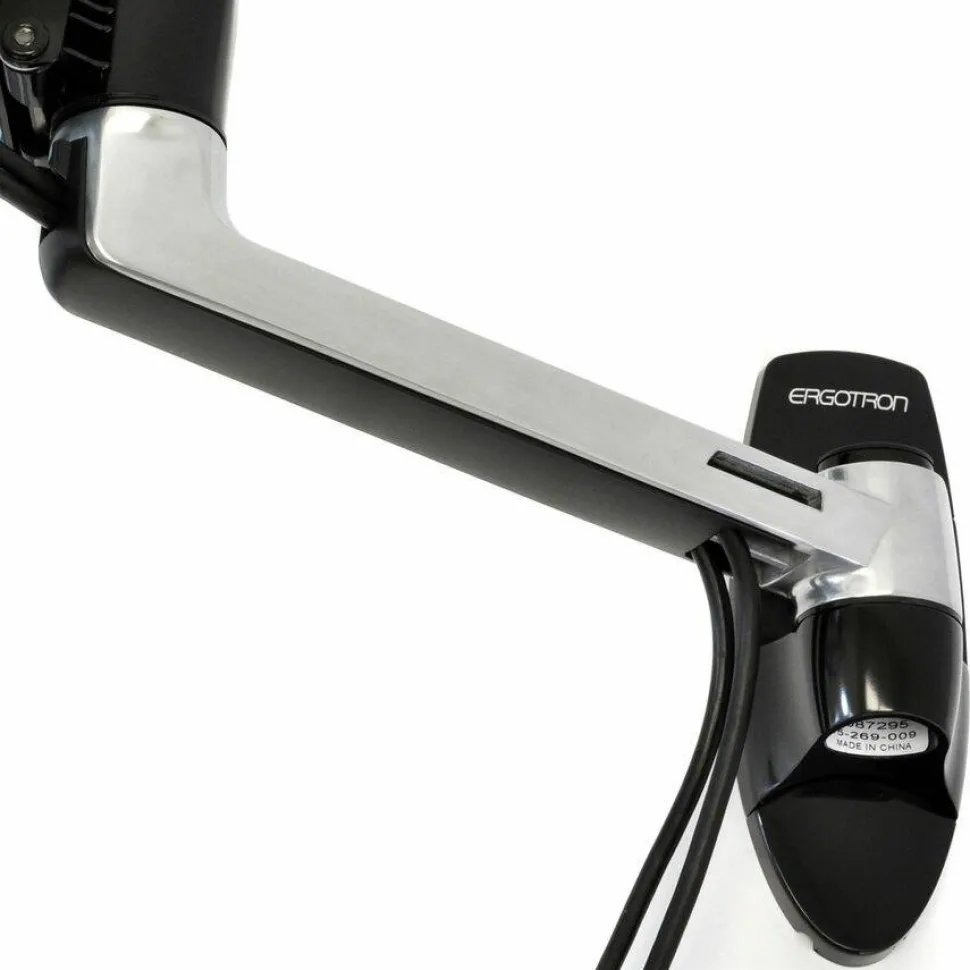 Ergotron Mounting Arm for Monitor, TV, Flat Panel Display, LCD Display - Polished Aluminum - Landscape/Portrait
