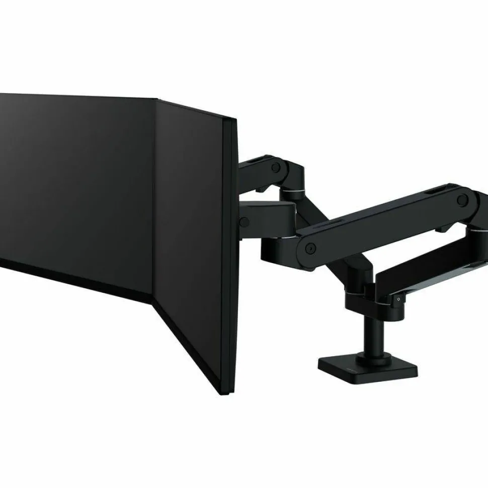 Ergotron Mounting Arm for Monitor, Display, LCD Display - Black