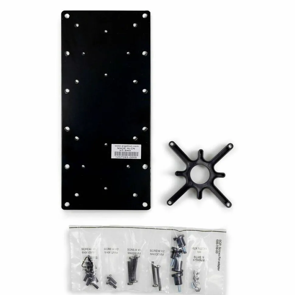 Ergotron Mounting Bracket for Display, Workstation, Monitor, Mounting Arm, Monitor Mount - Black