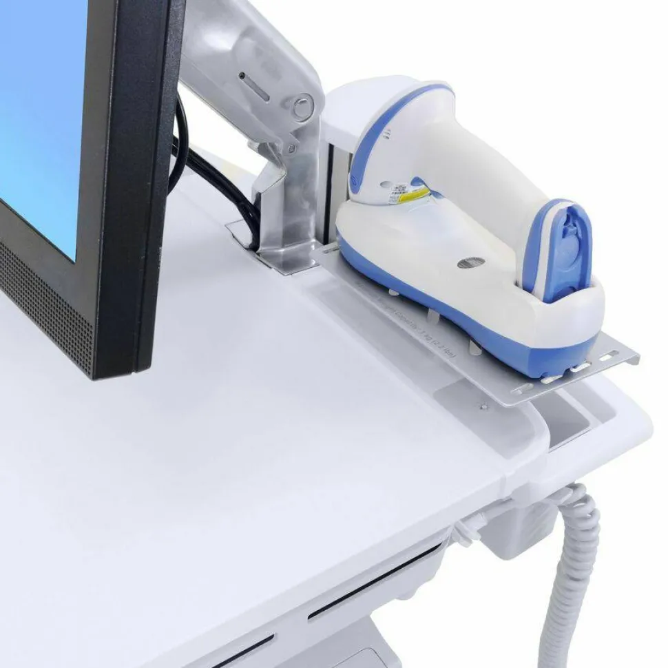 Ergotron StyleView Mounting Shelf for Scanner, Cart, Workstation, Medical Cart - Silver
