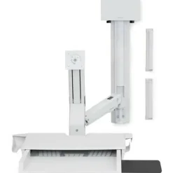 Ergotron StyleView Wall Mount for Monitor, CPU, Keyboard, Scanner, Mouse - White