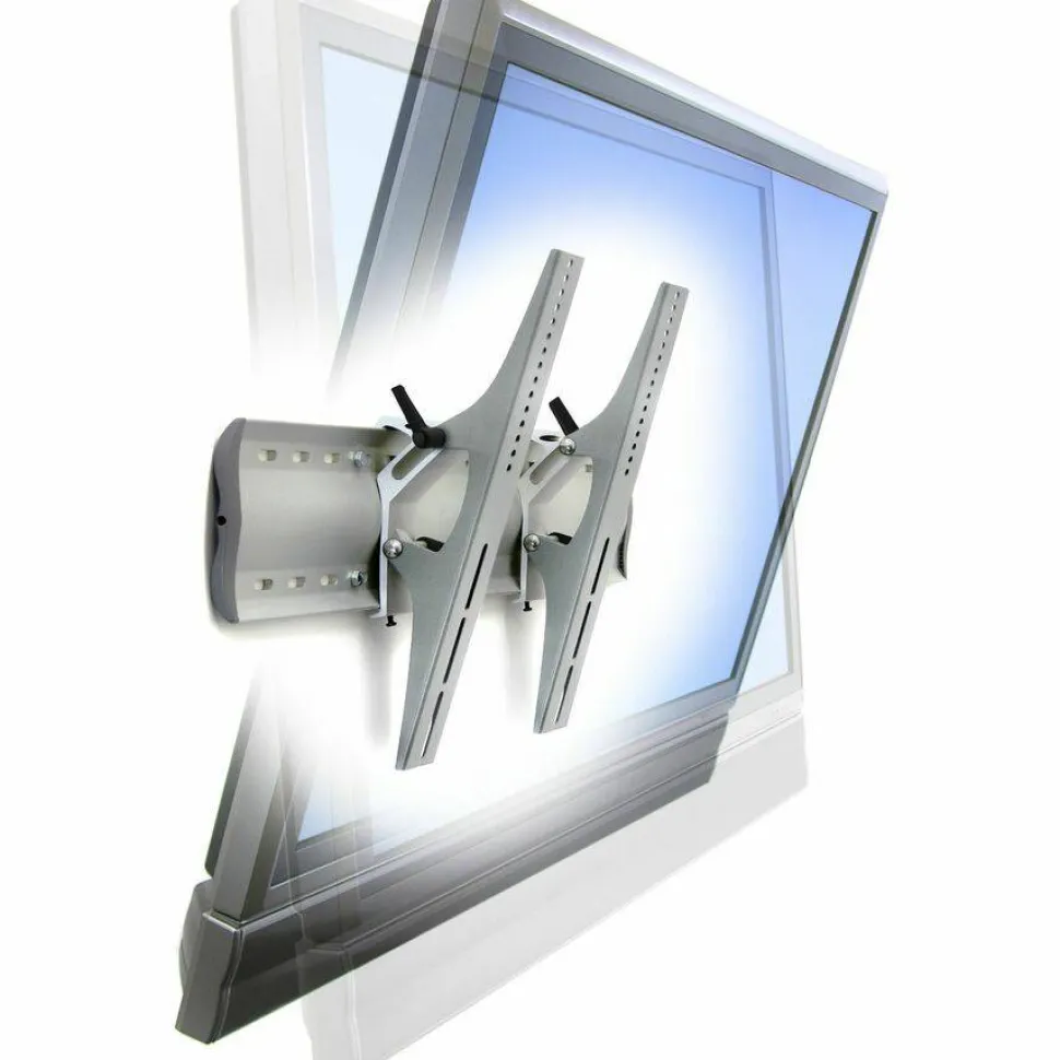 Ergotron Wall Mount for Display, TV, Flat Panel Display - Silver