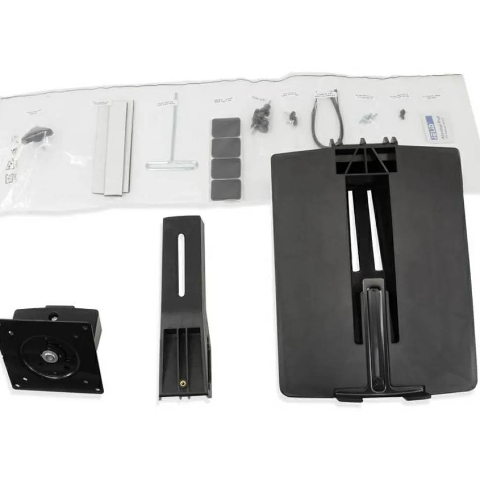 Ergotron WorkFit Mounting Tray for LCD Display, Notebook, Workstation - Black