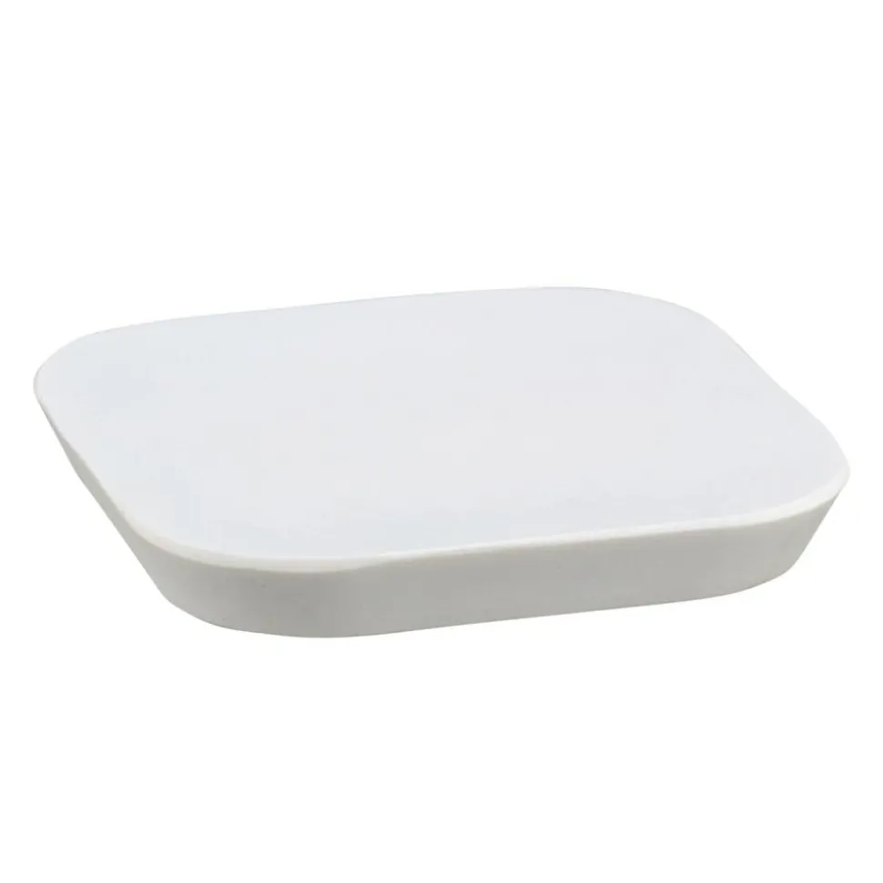 Erwyn Products Madison Soap Dishes, 11/16"H x 4"L x 4"D, White, Case Of 24 Dishes