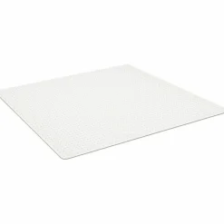 ES Robbins EverLife All Day Support Chair Mat for Medium Pile Carpeted Floors, Rectangular, Crystal Edges, 46" x 60", Clear