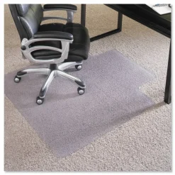 ES Robbins EverLife Intensive Use Chair Mat for High to Extra-High/Plush Pile Carpeted Floors, Rectangular with Lip, 45