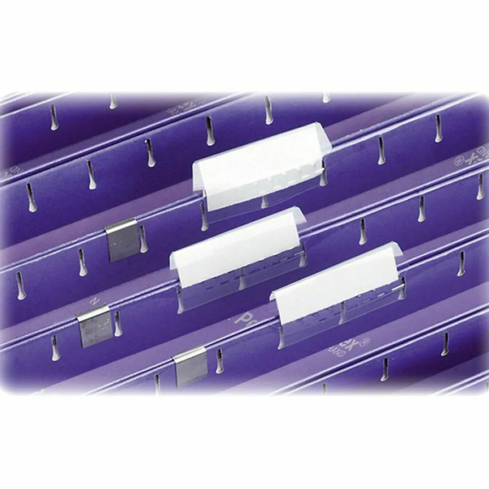 Esselte Hanging File Folder Label Inserts, 1/5-Cut, White, Pack Of 100