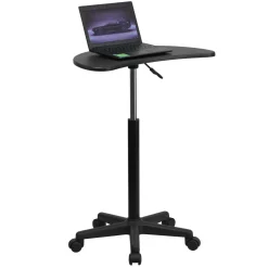 Eve Black Sit to Stand Mobile Laptop Computer Desk