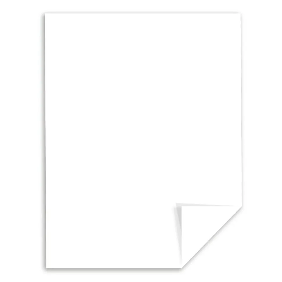 Exact Card Stock, White, 90 Lb. Letter Size (8.5" x 11"), Pack Of 250
