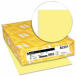 Exact Vellum Bristol Card Stock, Canary, Letter (8.5