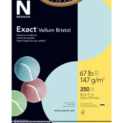 Exact Vellum Bristol Card Stock, Blue, Letter (8.5