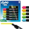 EXPO Neon Dry-Erase Markers, Assorted, Pack Of 5