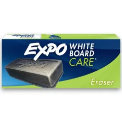 EXPO White Board CARE Dry Erase Eraser, 5.13" x 2.25" x 1.25", Charcoal