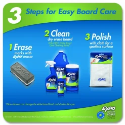 EXPO White Board CARE Dry Erase Surface Cleaner, 22 oz Spray Bottle, 12/Carton