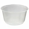 Fabri-Kal Microwavable Deli Containers, 12 oz, 4.6" Diameter x 2.3" h, Clear, Plastic, 500/Carton