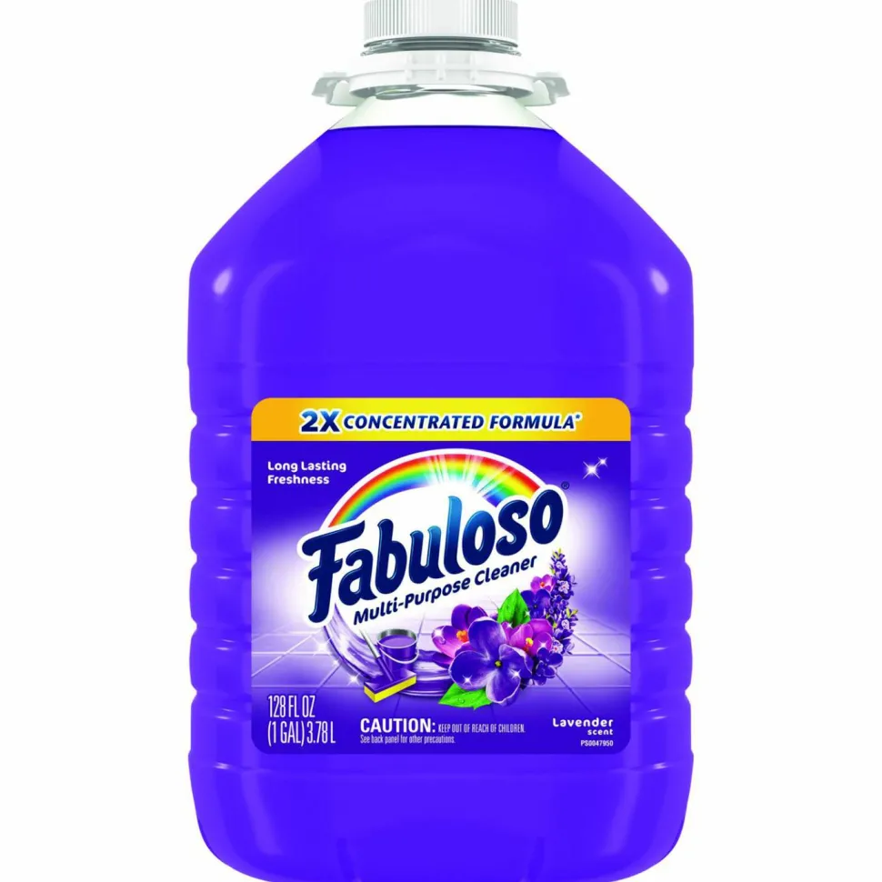Fabuloso Multi-use Cleaner, Lavender Scent, 1 gal Bottle, 4/Carton
