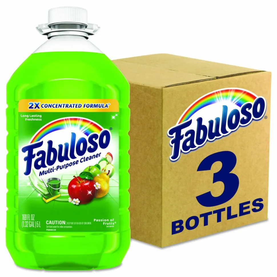 Fabuloso Multi-Use Cleaner, Passion of Fruits Scent, 169 oz Bottle, 3/Carton