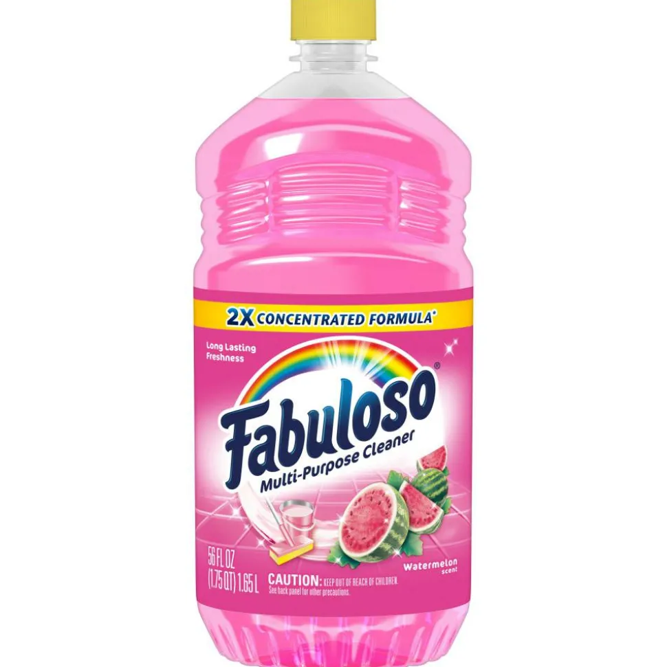 Fabuloso 2X Multi-Purpose Cleaner, Watermelon Scent, 56 Oz, Pink, Pack Of 6 Bottles